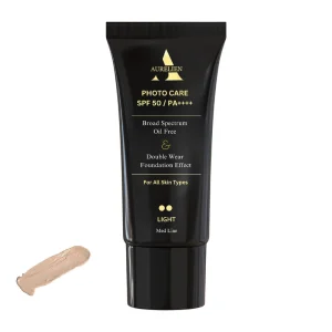 کرم ضد آفتاب رنگی SPF50 اورلین مناسب پوست خشک بژ روشن